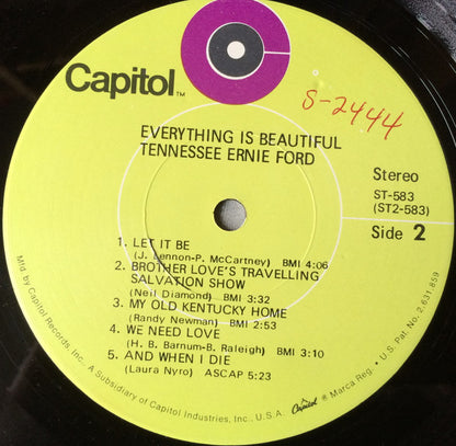 Tennessee Ernie Ford : Everything Is Beautiful (LP)