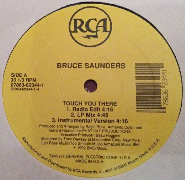 Bruce Saunders : Touch You There (12")