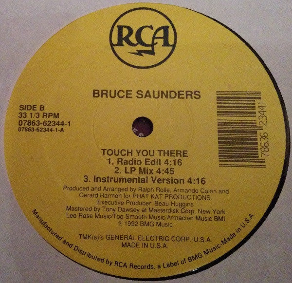 Bruce Saunders : Touch You There (12")