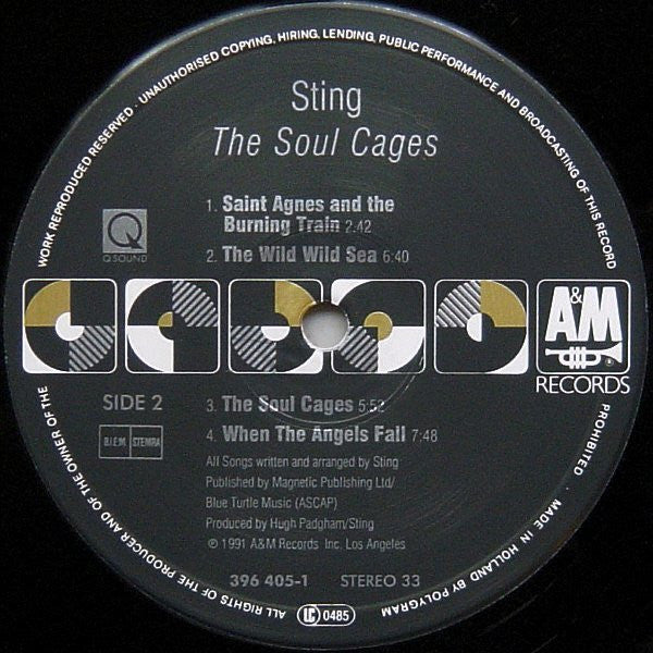 Sting : The Soul Cages (LP, Album)