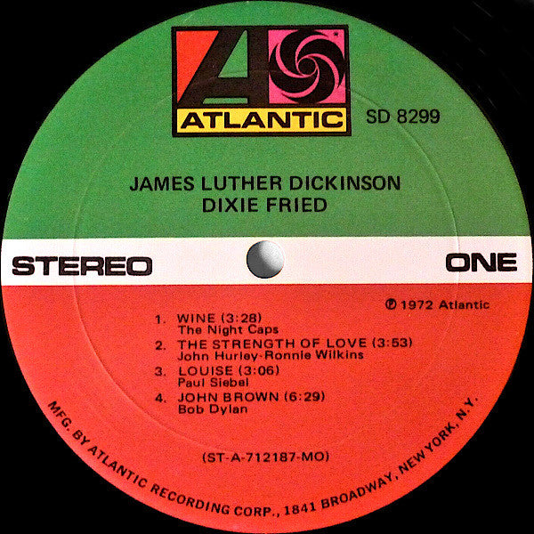 Jim Dickinson : Dixie Fried (LP, Album, Mon)