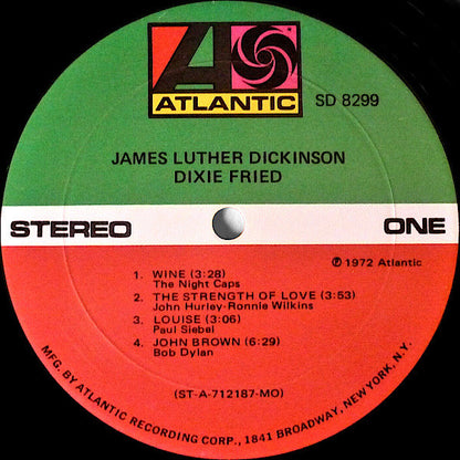 Jim Dickinson : Dixie Fried (LP, Album, Mon)