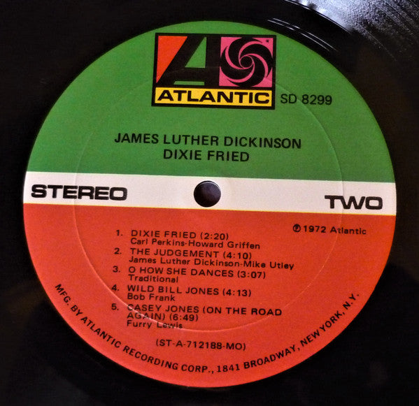 Jim Dickinson : Dixie Fried (LP, Album, Mon)