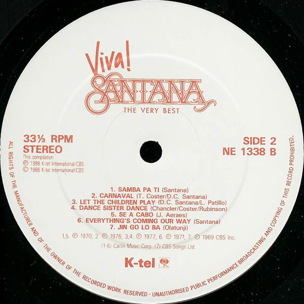 Santana : Viva! Santana (The Very Best) (LP, Comp)