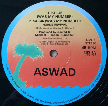 Aswad : 54-46 (Was My Number) (12")