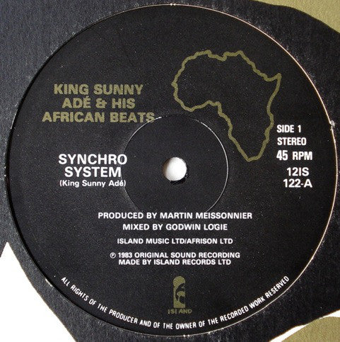 King Sunny Ade & His African Beats : Synchro System (12", Single)