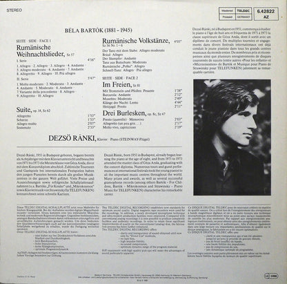 Béla Bartók, Dezső Ránki : Klavierwerke - Piano Works (LP, RP, Gat)