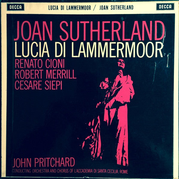 Joan Sutherland, Renato Cioni, Robert Merrill, Cesare Siepi, John Pritchard : Lucia Di Lammermoor (3xLP + Box)