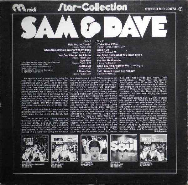 Sam & Dave : Star-Collection (LP, Comp, RE)