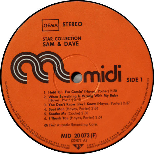 Sam & Dave : Star-Collection (LP, Comp, RE)