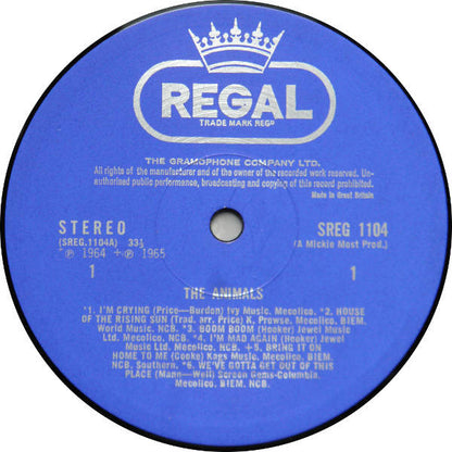 The Animals : The Animals (LP, Comp, RE)