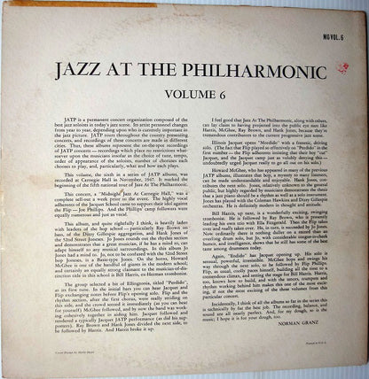 Jazz At The Philharmonic : Norman Granz' Jazz At The Philharmonic (Volume 6) (LP, Album, RE)