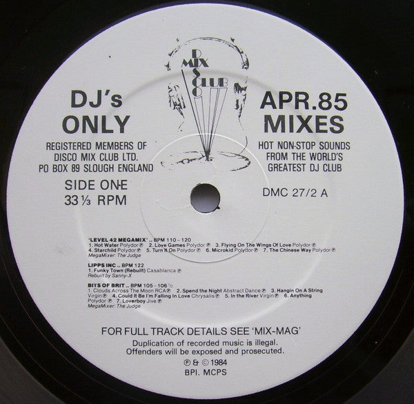 Various : April 85 - The Mixes (12", Mixed)