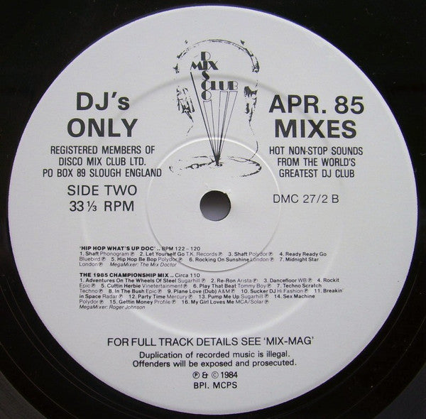 Various : April 85 - The Mixes (12", Mixed)