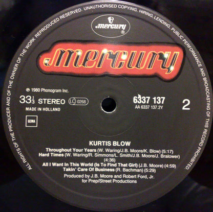 Kurtis Blow : Kurtis Blow (LP, Album)