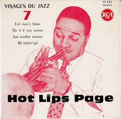 Hot Lips Page : Visages Du Jazz N° 7 (7", EP, Mono)