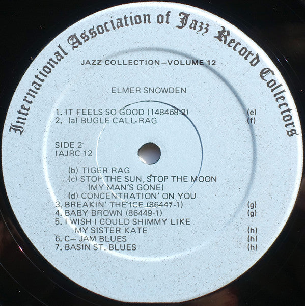 Elmer Snowden : Jazz Collection - Volume 12 (LP, Comp)