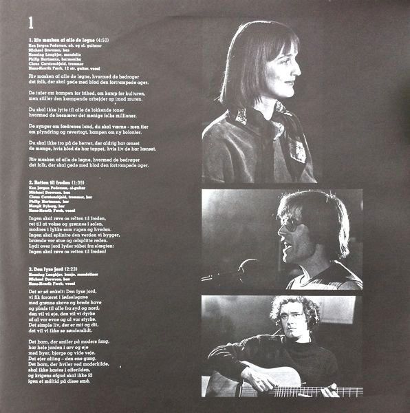 Hans Henrik Færk & Det Nye Liv : Retten Til Freden (12 Digte Af Otto Gelsted) (LP)