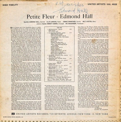 Edmond Hall : Petite Fleur (LP, Mono)