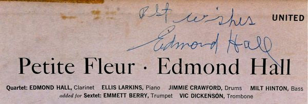 Edmond Hall : Petite Fleur (LP, Mono)