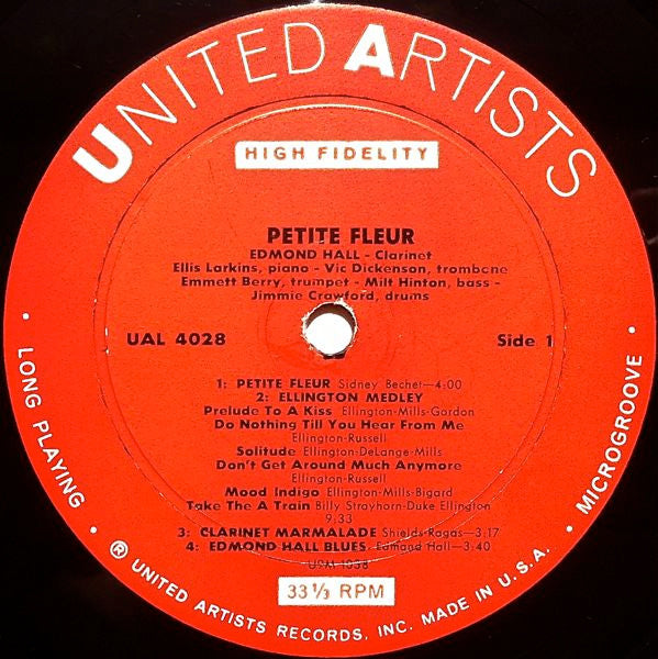 Edmond Hall : Petite Fleur (LP, Mono)
