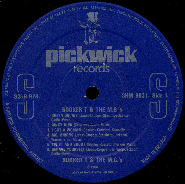 Booker T & The MG's : Booker T. And The M.G.s (LP, Album, RE)