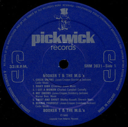 Booker T & The MG's : Booker T. And The M.G.s (LP, Album, RE)