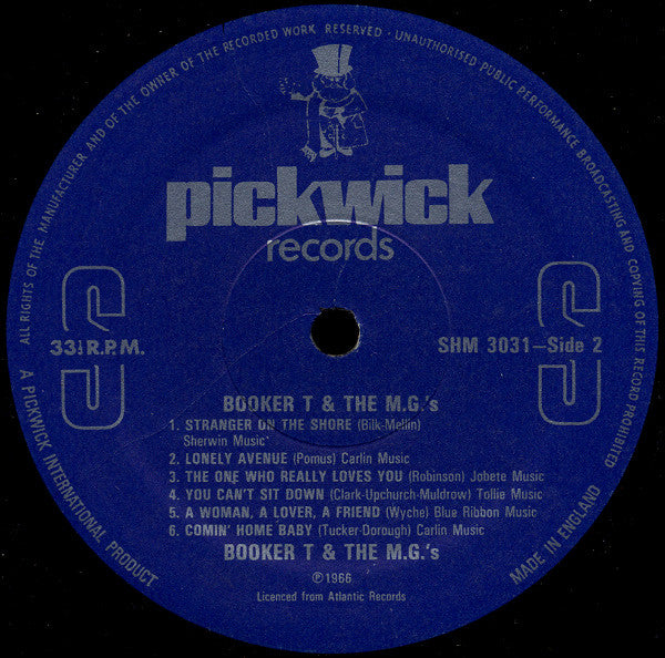 Booker T & The MG's : Booker T. And The M.G.s (LP, Album, RE)