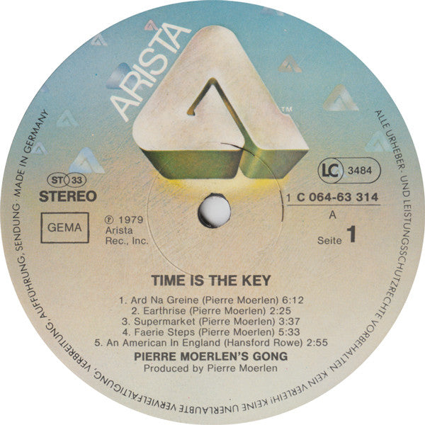 Pierre Moerlen's Gong : Time Is The Key (LP, Album)