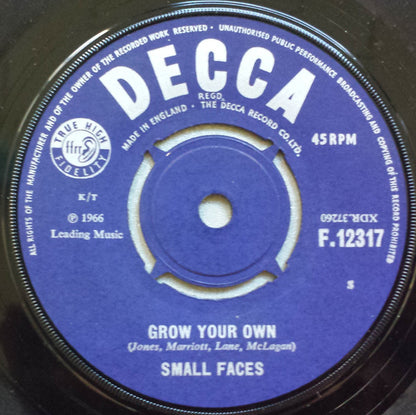 Small Faces : Sha-La-La-La-Lee (7", Single)