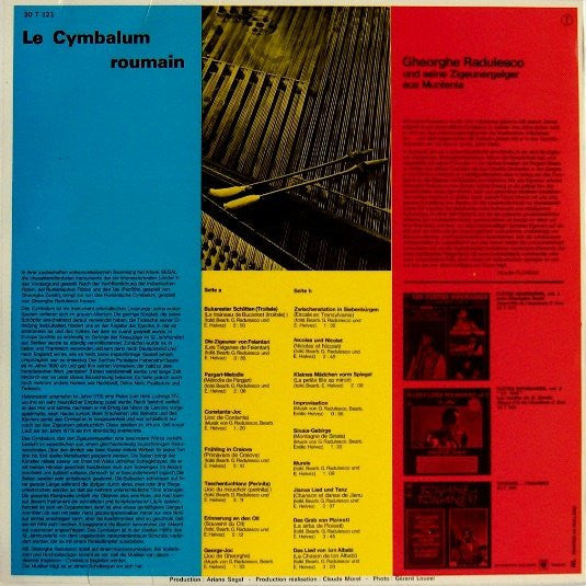 Gheorghe Radulesco Et Ses Violons Tsiganes De Muntenie : Le Cymbalum Roumain (LP, Album)