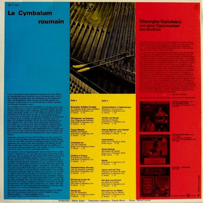 Gheorghe Radulesco Et Ses Violons Tsiganes De Muntenie : Le Cymbalum Roumain (LP, Album)