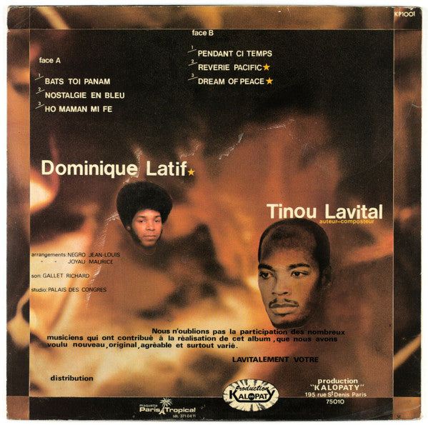 Tinou Lavital Avec Dominique Latif : Tinou Lavital Avec Dominique Latif (LP)