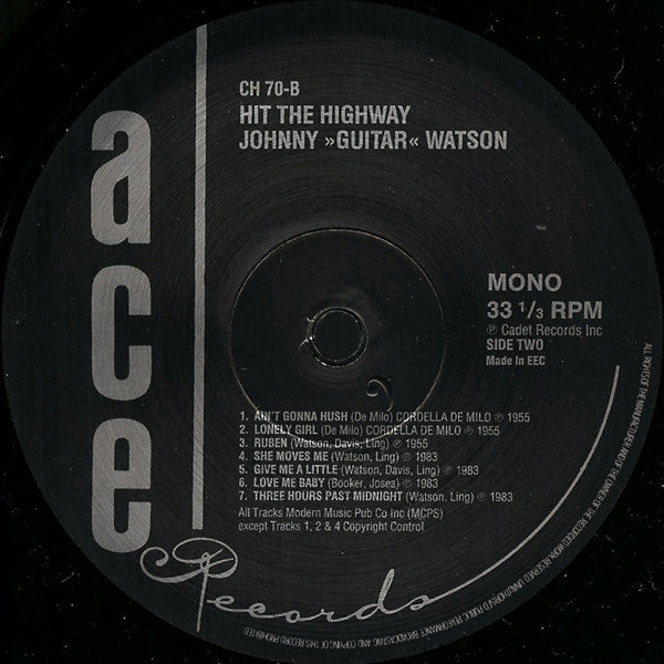 Johnny Guitar Watson : Hit The Highway (LP, Comp)