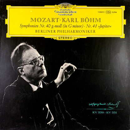 Wolfgang Amadeus Mozart • Karl Böhm, Berliner Philharmoniker : Symphonien Nr. 40 G-Moll (In G Minor) Nr. 41 Jupiter (LP)