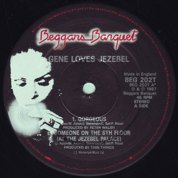 Gene Loves Jezebel : Gorgeous (12", Single)