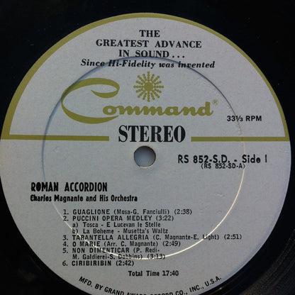 Charles Magnante And His Orchestra : Roman Accordion (LP, Gat)