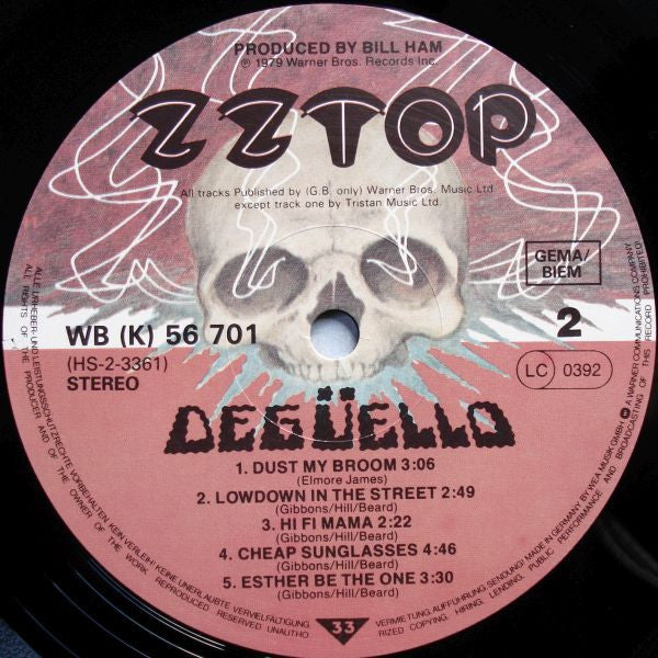 ZZ Top : Degüello (LP, Album, RE)