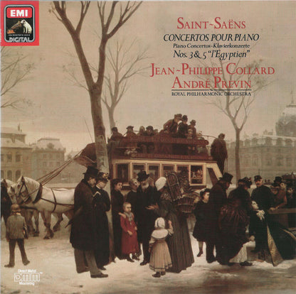 Camille Saint-Saëns - Jean-Philippe Collard, André Previn, Royal Philharmonic Orchestra : Concertos Pour Piano Nos. 3 & 5 "L'Egyptien" (LP, Dig)