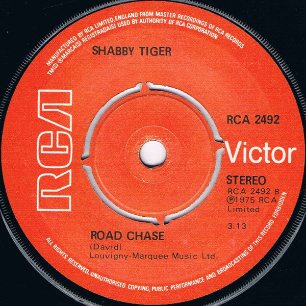 Shabby Tiger : Slow Down (7", Single, 4-P)