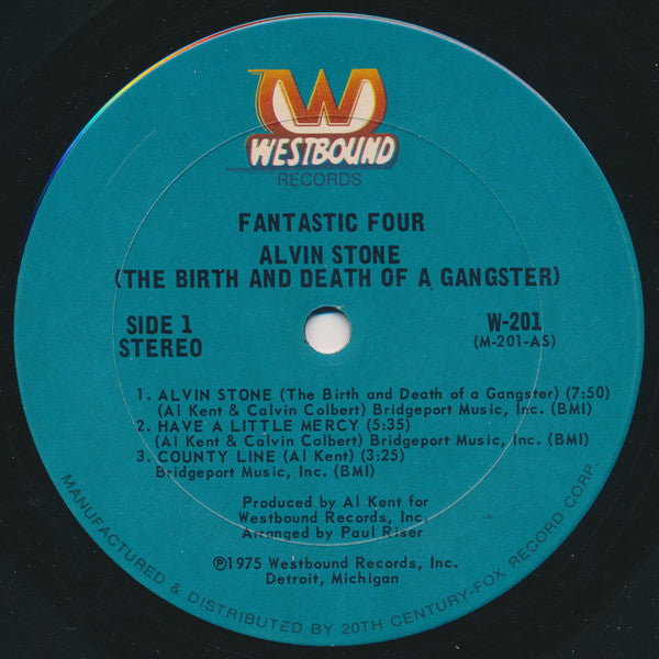 Fantastic Four : Alvin Stone (The Birth And Death Of A Gangster) (LP, Album, Pit)