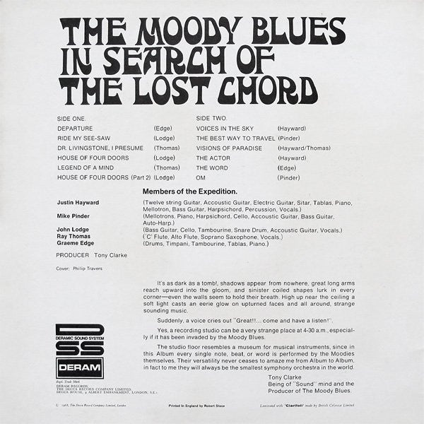 The Moody Blues : In Search Of The Lost Chord (LP, Album, Gat)