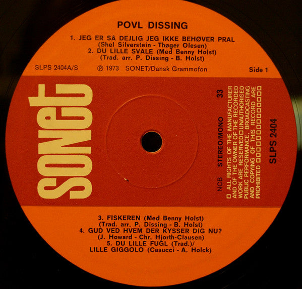 Povl Dissing : Povl Dissing (LP, Comp)