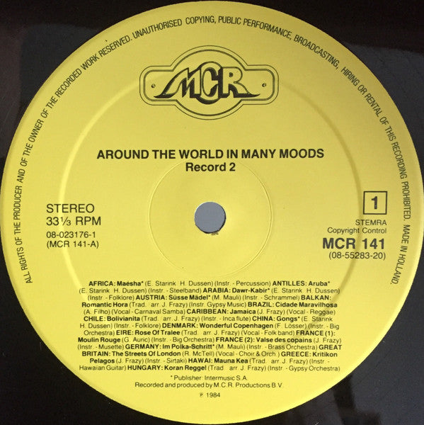 Unknown Artist : Around The World In Many Moods - Music For Movies, Video & Dia-Shows (2xLP, Gat)