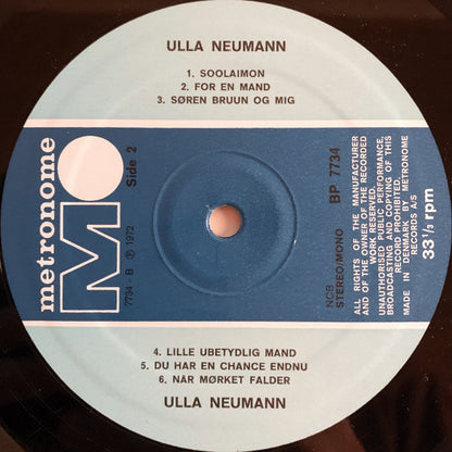 Ulla Neumann : Ulla Neumann (LP)