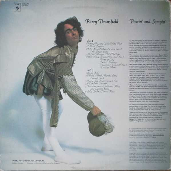Barry Dransfield : Bowin' And Scrapin' (LP, Album)