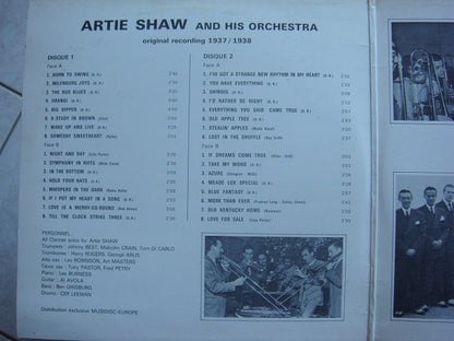 Artie Shaw And His Orchestra : Original Recording 1937-1938 (2xLP, Comp, Mono, Gat)