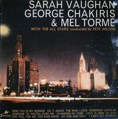 Sarah Vaughan, George Chakiris & Mel Tormé With The All Stars (12) Conducted By Pete Wilson (5) : Sarah Vaughan, George Chakiris & Mel Tormé With The All Stars Conducted By Pete Wilson (LP)