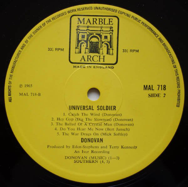 Donovan : Universal Soldier (LP, Comp, Mono)