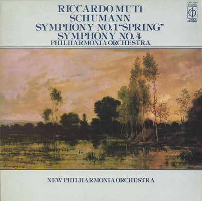 Robert Schumann, Riccardo Muti, Philharmonia Orchestra / New Philharmonia Orchestra : Symphony No. 1 "Spring" / Symphony No. 4 (LP, RE)